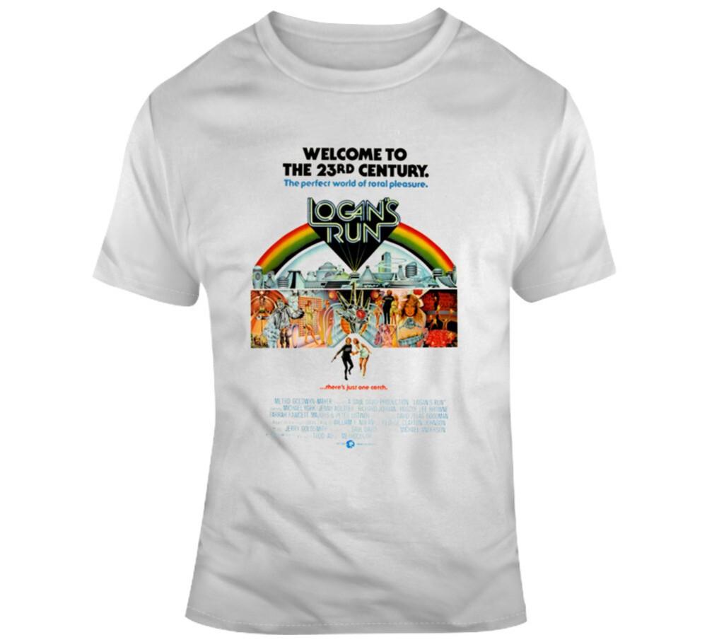 Logan s Run Movie Poster Rare  Sci Fi Movie Fan  T Shirt Unisex T-Shirt XXL