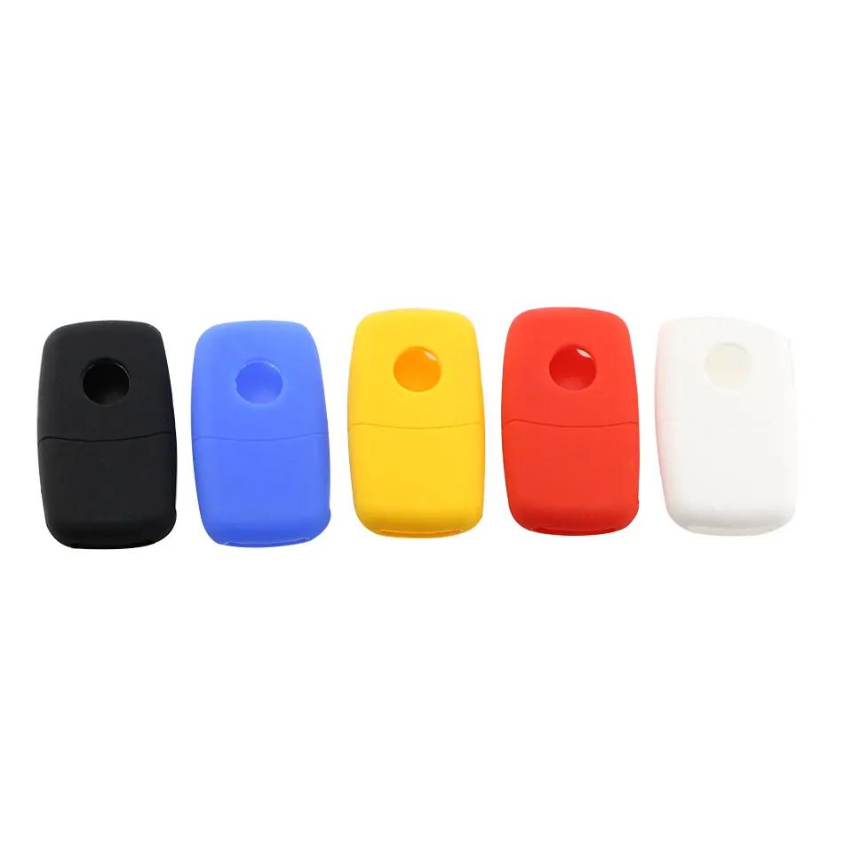 Silicone Car Key Cover Case for Volkswagen Polo Passat B5 Golf 4 5 6 Tiguan Golf Crossfox Plus EOS Scirocco Beetle Interior Acc.