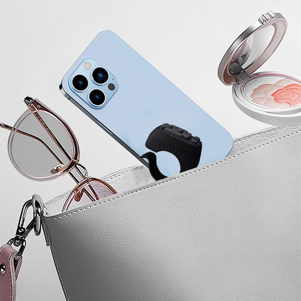 For TikTok Scrolling Ring Fingertip Wireless Remote Control Bluetooth-Compatible 5.0 7 Keys Page Turner Video Scroller