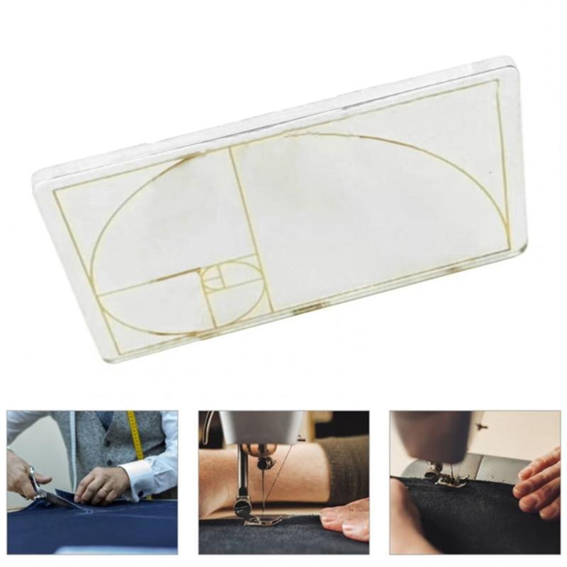Golden Section Finder Golder Ratio Correction Tools Thicken Acrylic Ruler Drafting Tools for Designer Architect Drafting