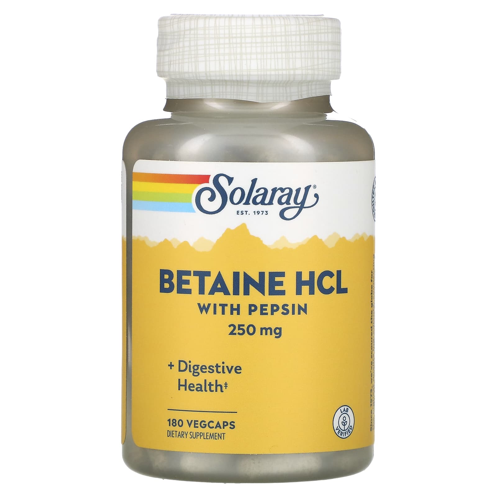 

Hcl with Pepsin, 230Mg, 180 Veggie Caps