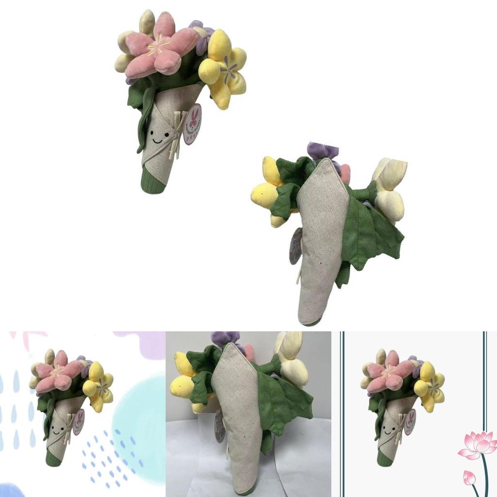 Cute Tulip Potted Plant Plush Toy Figure Bouquet Graduation Gift Doll 40cm