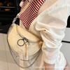 Korean Version of the Trend Small Bag Women's 2025 Summer New Fashion Simple Dumpling Bag Texture Chain Shoulder Messenger Bag