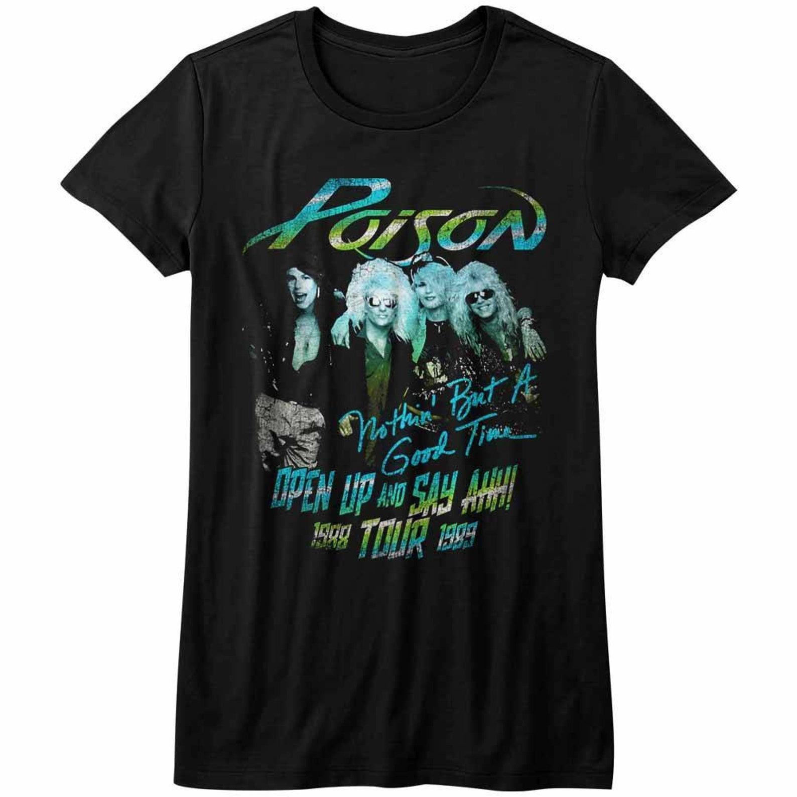 Poison Tour Shirt Black Junior Women s T-Shirt S