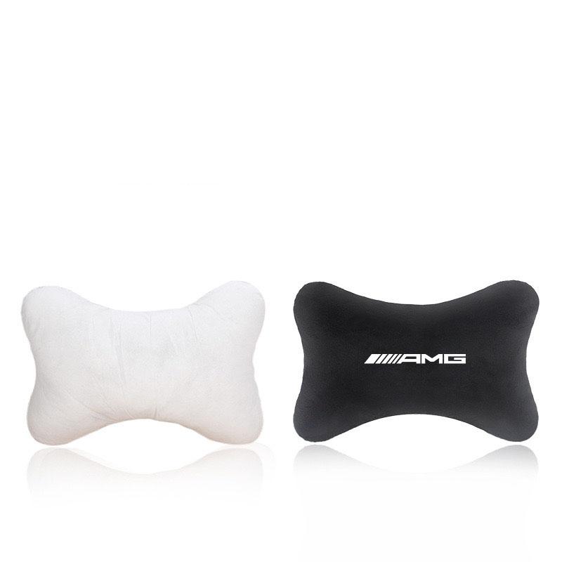 Car Seat Head Support Cushion Lumbar Pillow Interior Accessories for Mercedes Benz AMG Smart W205 C300 W203 W206 W108 W124 W126