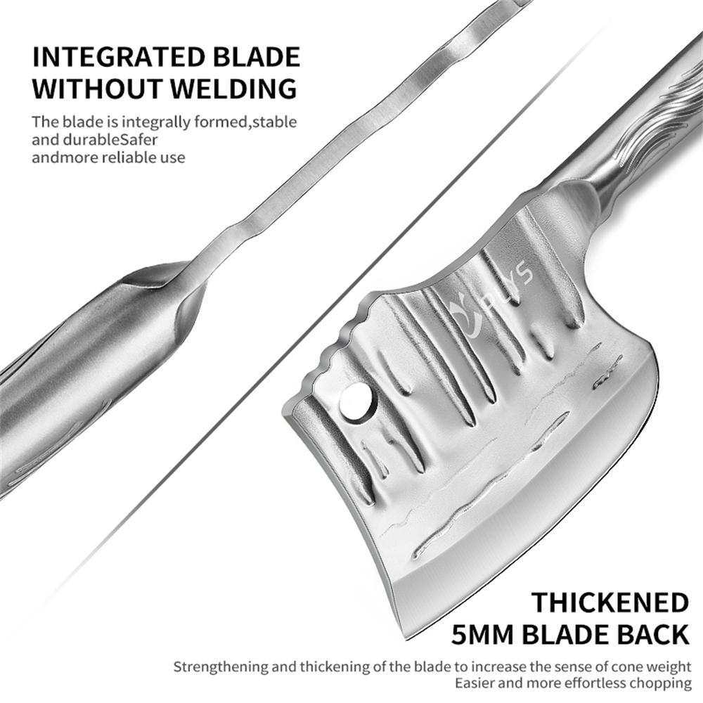 PLYS Chopper Heavy-Duty Stainless Steel Chef Knife Precision Cutting & Bone Chopping, Easy To Bone, Cut Turkey, Pumpkin