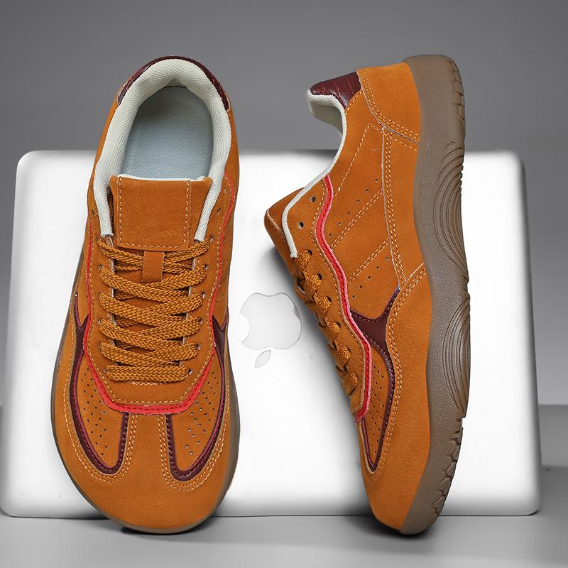 Flats Unisex Wider Shoes Breathable Cow Suede Leather Soft Zero Drop Sole Casual Sneake Men Barefoot Wide-toed Shoes Zapatillas