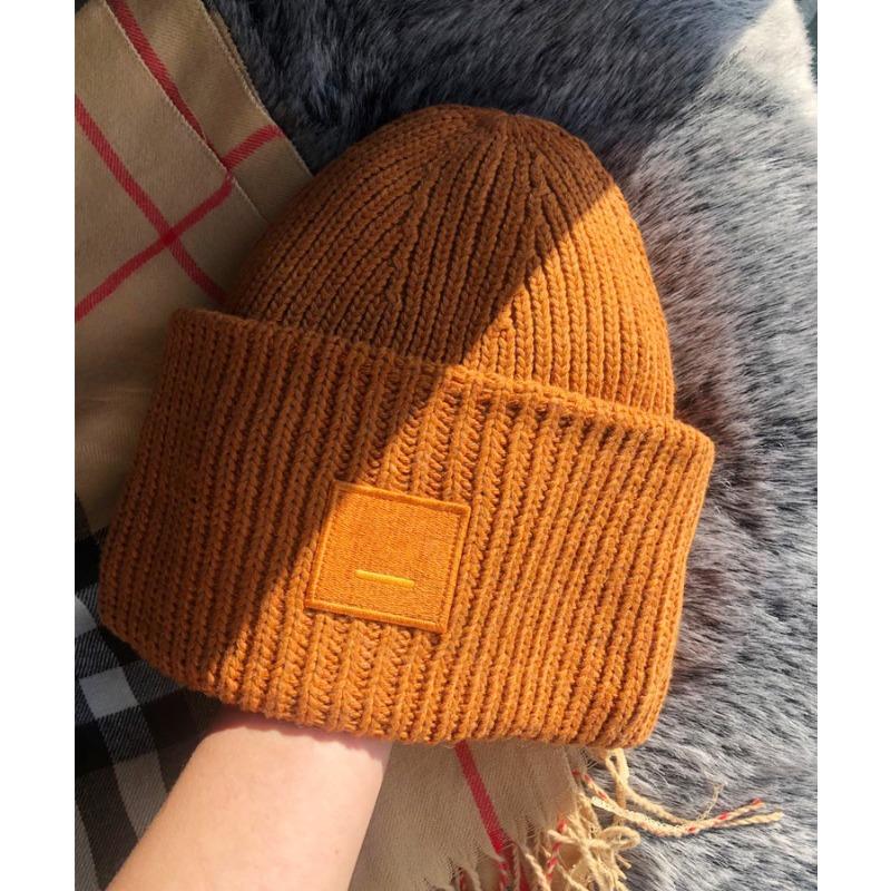 Wool Wool Hat Square Smiley Hat Autumn And Winter Thickened Men's Hundred Warm Hat Couple Knitted Hat Women's Hat