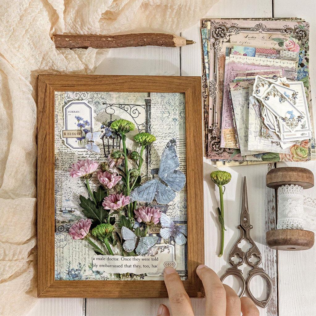 Pastoral Post Office Vintage Non-Adhesive Sticky Notes DIY Bullet Journal Decoration Pack