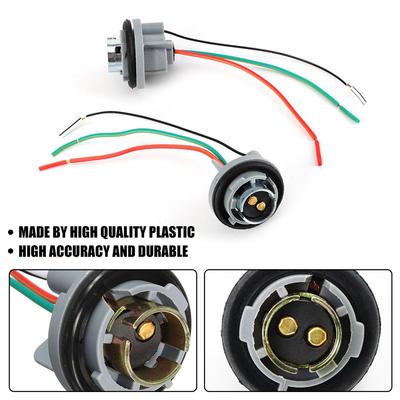 2Pcs Universal Pigtail Wire Female Socket 1157 U Two Harness Stop Brake Repair Plug Easy Installation Car Light Accessories