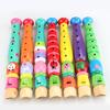 Colorful Wooden Flute Beginners Toddler Teens Early Education Music Sound Toy Boys Girls Learning Musical Instrument