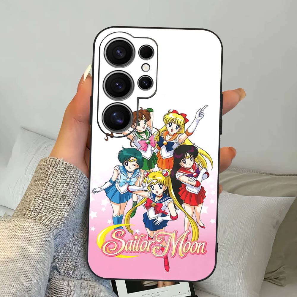 Anime S-Sailors M-Moons Pouzdro na telefon Pro Samsung S 24 Fe 25 Ultra Plus 20 Lite 21 30 22 23 24 22 Ultra 5G Fundas