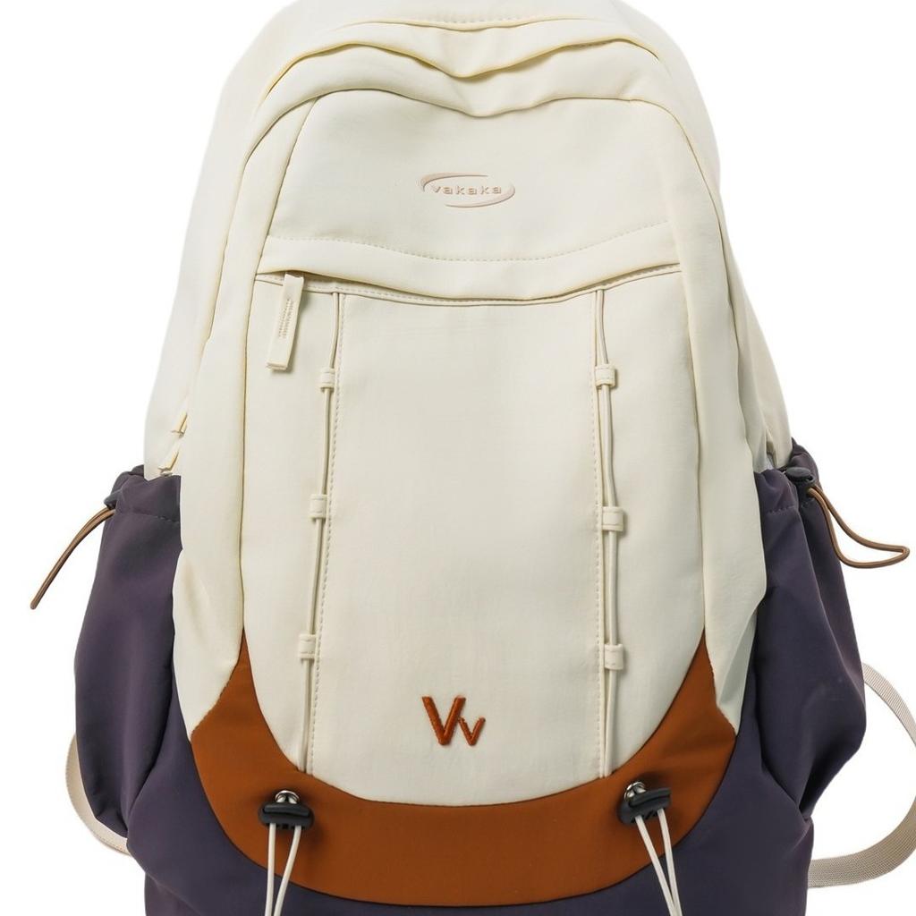 Schoolbag Sports Lightweight Color Matching Backpack Outdoor Large Capacity Leisure Mountaineering Bag College Student Hiking Simple School Bag