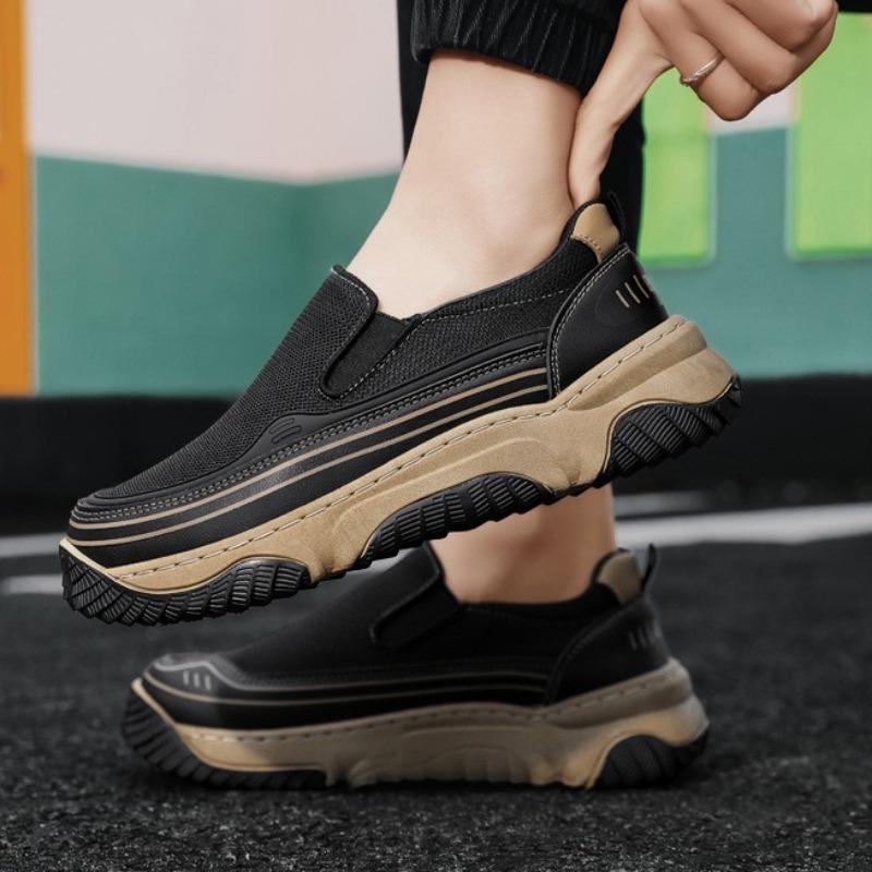 Vintage Men Loafers Spring Autumn Comfortable Casual Canvas Shoes Fashion Anti-slip Wear-resistant Works Shoes  De Hombre