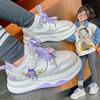 Spring New Girls' Fashionable and Versatile Cartoon Children's Leisure, Comfortable, Wear-resistant and Soft-soled Sports Shoes