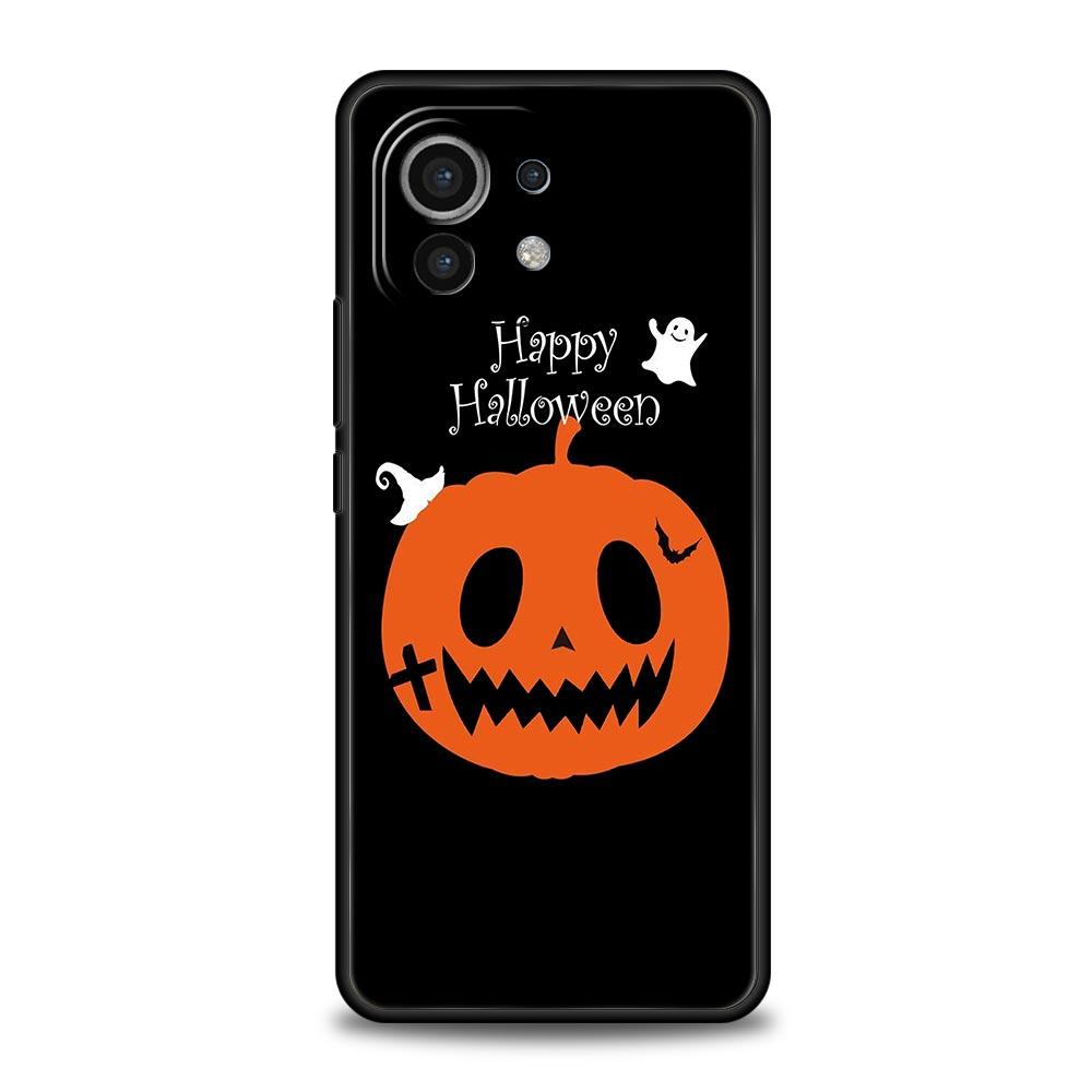 Phone Case For Xiaomi Mi 14 13 12 11 Lite 13T 12T 11x 11T 10T Pro 9T Note 10 Lite Cover Autumn Leaves Fall Fox Pumpkin Halloween