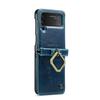 Leather Protection Phone Case For Samsung Galaxy Z Flip4 Flip 4 5g Zflip4 Non -Slip Phone Strop Ring Cover For Samsung Flip4