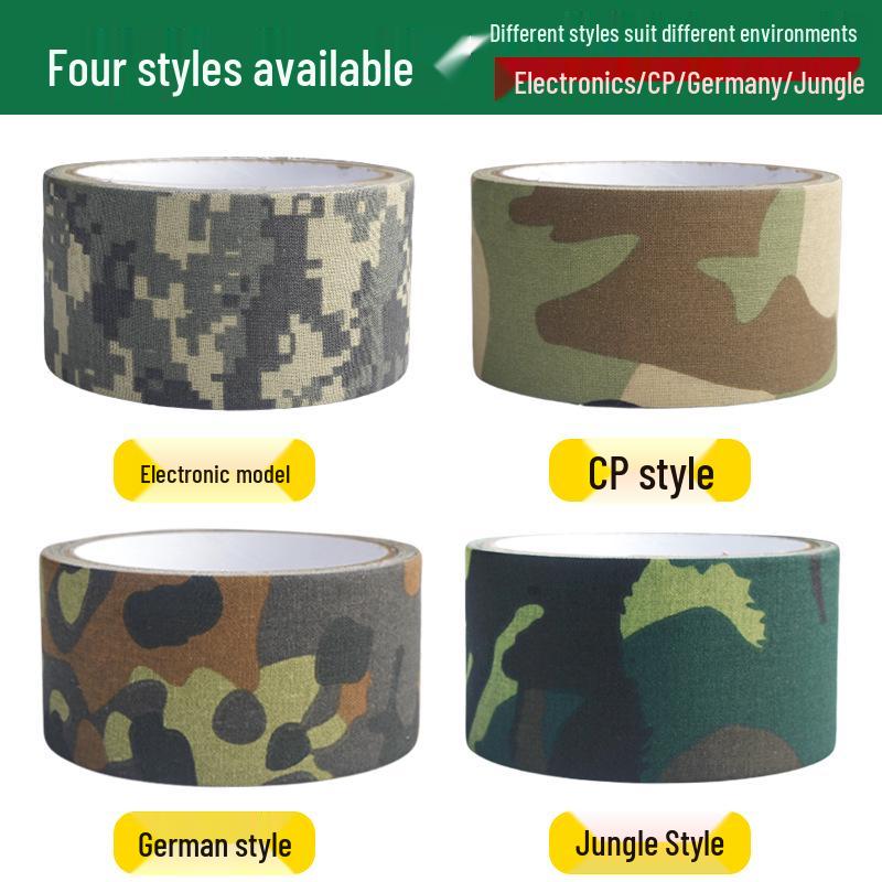 Outdoor Camo Self-Adhesive Tape for Cameras, Bicycles, and Decorative Wrapping