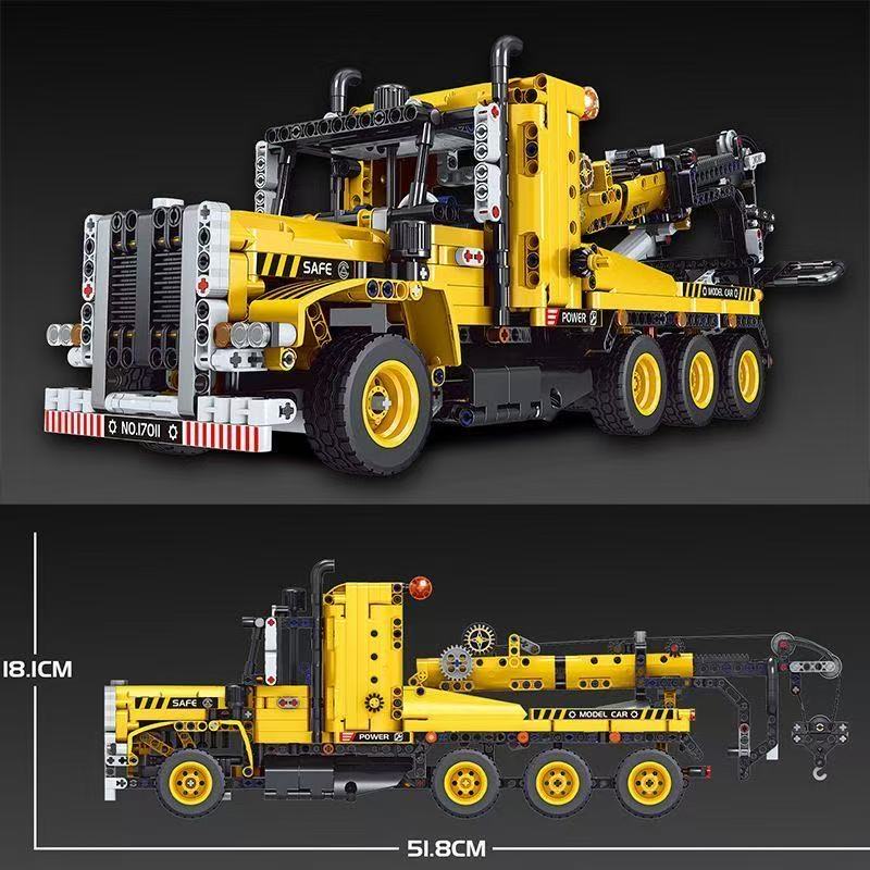 Mould King 17011 Technical Truck Toys The MOC-43434 Tow Truck Building Block Assembly Car Brick Set Kids Christmas Gift