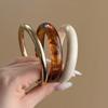 Multi-Color Resin Alloy Bracelet Set: Stylish, Versatile Bangles for Women