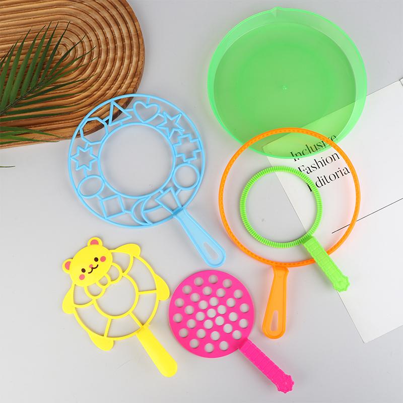 Bubble Machine Blowing Bubble Tool Soap Bubble Maker Blower Set Big Bubble Dish Outdoor Kid Fun Parent-Child Interactive Toys