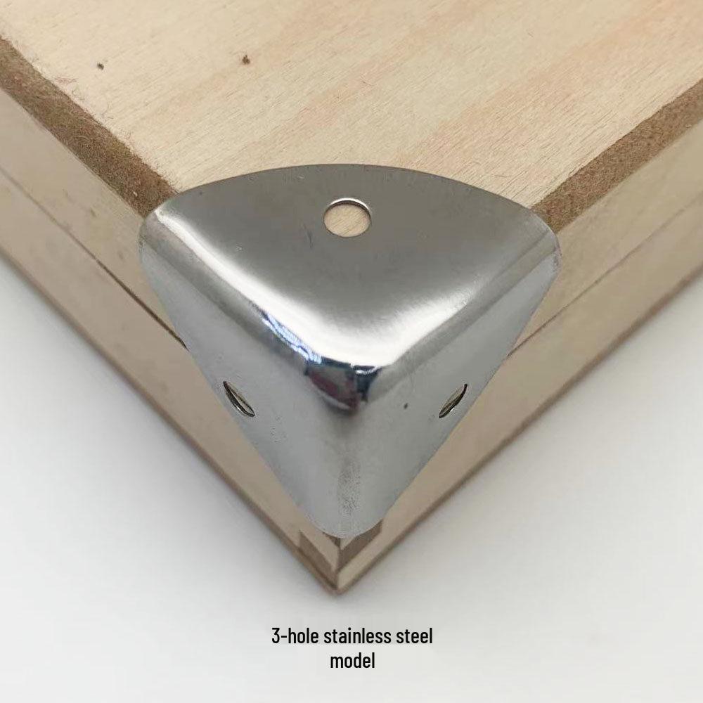 Protection d'angle en acier inoxydable 25x25 mm pour boîtes et étuis