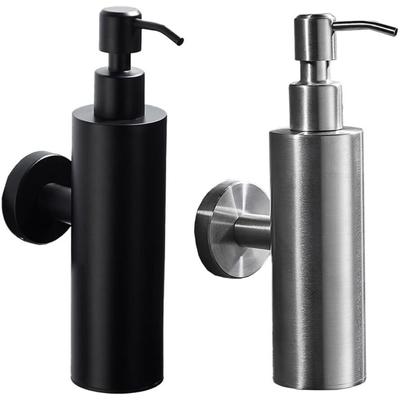 Dispensador de xampu para chuveiro, dispensador de sabão líquido de aço inoxidável, parede do banheiro