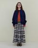 Nokeontencheu 248. Check Tiered Long Skirt _ Check