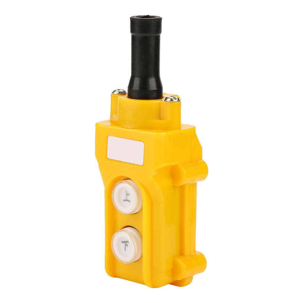Crane Chain Push Button   Lifting Pendant Against Warehouse for Industrial Warehouse