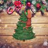 Christmas Festival Christmas Tree Pendant Fun Worm Christmas Pendant Creative Single sided Acrylic Hanging Pendant for Wall