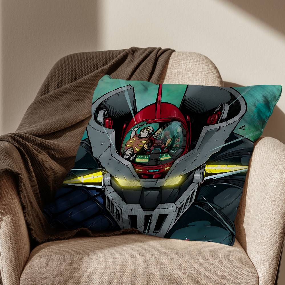 

Alloy UFO Goldorak Grendizer Pillow Case Pillow Case Living Room Sofa Cushion Cover Suitable For Home Bedroom Room Decoration 30x30cm