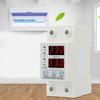 Double LED Display Single Phase Adjustable Voltage Current Protector Voltage Protective Device AC230V 63A x 36 x 60mm