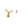 Boho Resin Deer Head Sculpture Wall Decor And Ceramic Ginger Jar Porcelain Vase with Lid for Office