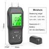 Pin-Type Non-Contact Timber Water Content Detector Digital Wood Moisture Meter Lumber Damp Humidity Detector for Drywall Masonry