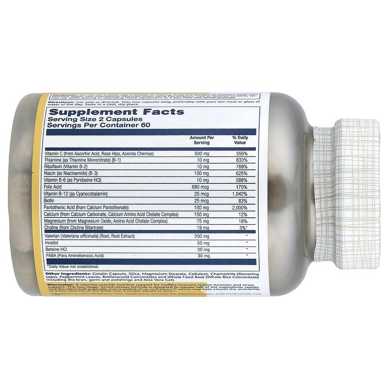 Timed Release Vitamin B-Stress PM™, 120 Capsules