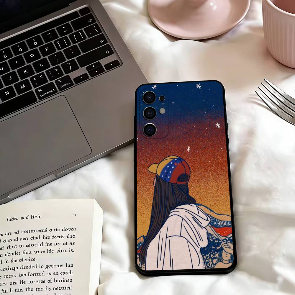 Venezuela-a Esthetic Art Print Phone Case For Samsung S25,S24,S21,S22,S23,S30,Ultra,S20,Plus,Fe,Lite,Note,10,Black Cover