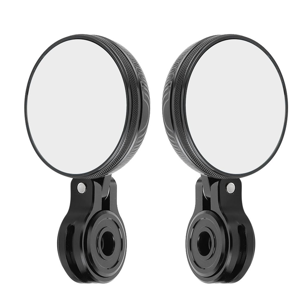 CNC Aluminum Handlebar Rearview Mirrors Anti Glare Blue Glass for Motorcycle Modification