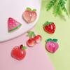 100PCS Mixed Peach Watermelon Strawberry Fruit Flat Back Resin Cabochons for Hairpin Scrapbooking DIY Home Decor Craft