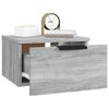 Wall Mounted Nightstand Gray Sonoma 34 X 30 X 20 Cm