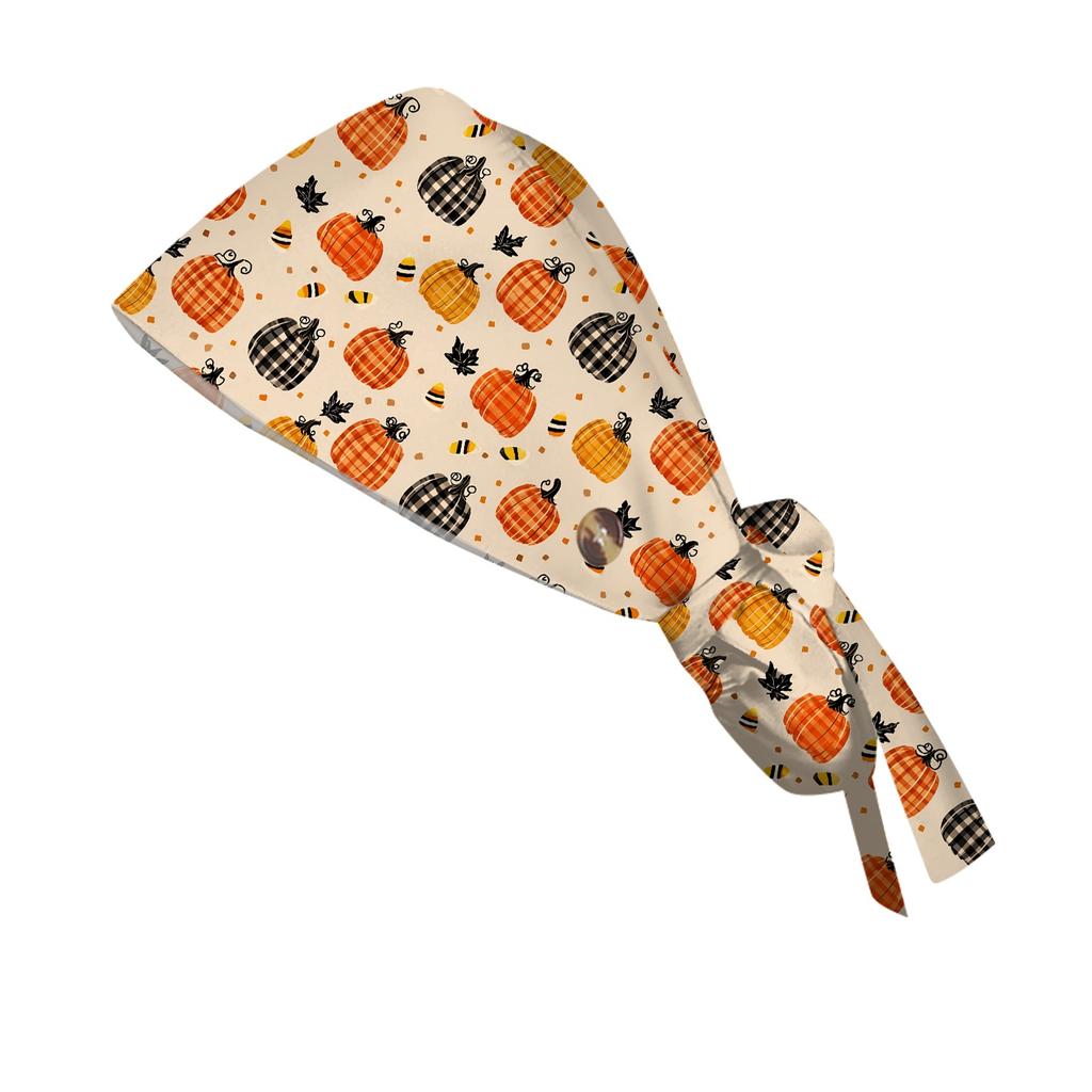 Women's Casual Halloween Printed Work for Ponytail , Shower and Hair Wrap