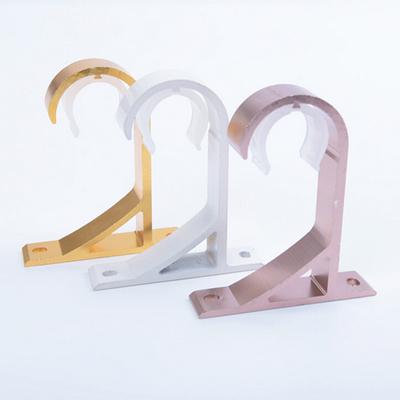 Curtain Rod Bracket Pole Holder Ceiling Mount Thickened Base Home Aluminum Modern Fixed Decorative