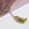Retro Mini Saxophon Schlüsselanhänger Trompete Tuba Metall Musikinstrument Schlüsselanhänger Musik Geschenk Zubehör Auto Schlüsselanhänger Für Musikliebhaber
