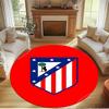 Football Club Print Round Rug, Washable Floor Carpet, For Entryway Dorm Laundry Room Office Study, Home Decor Birthday Christmas Gift