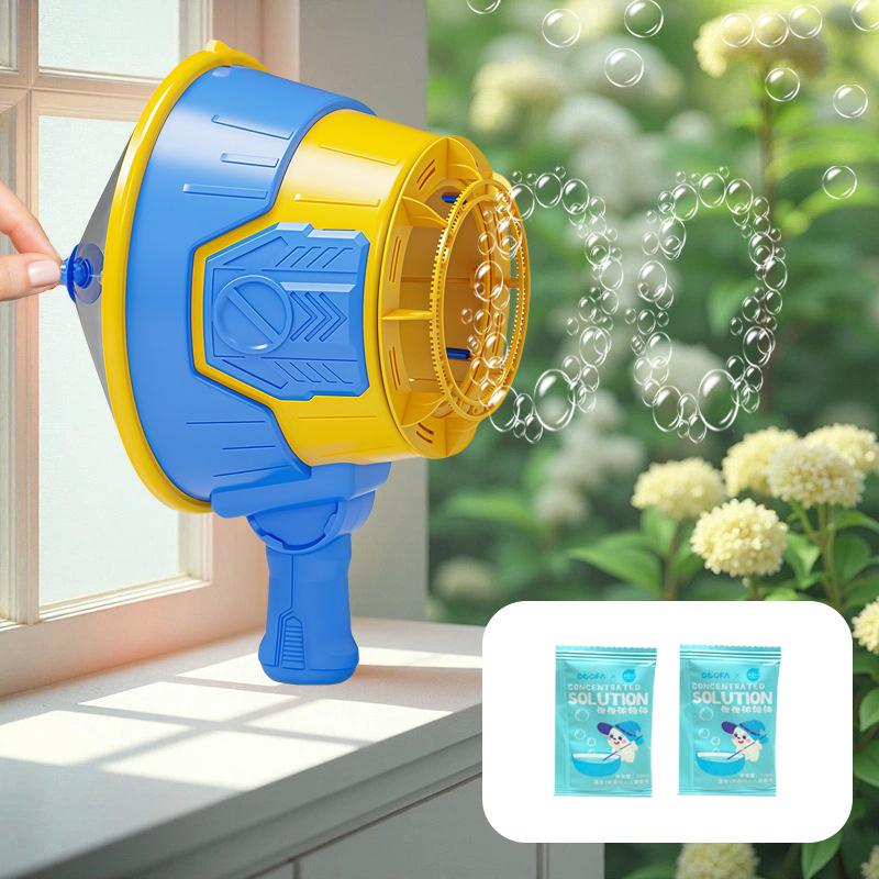 

Children S Wind Bubble Machine Toys Outdoor Interactive Bubble Machine Air Principle Continuous Bubble Exotic Porous
