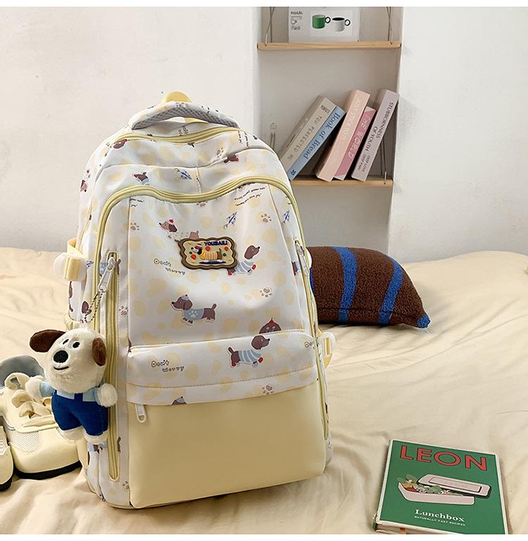 Ultra-light Backpack for Girls: Ideal for Middle & High School Students, Printed Laptop Backpack, Outing Handbag, Shoulder Bag