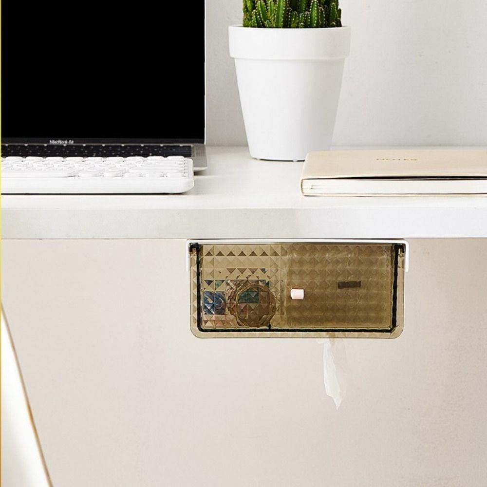 Invisible Storage Undertable Drawer Hanging Under Desk Drawer High Quality Hidden Drawer