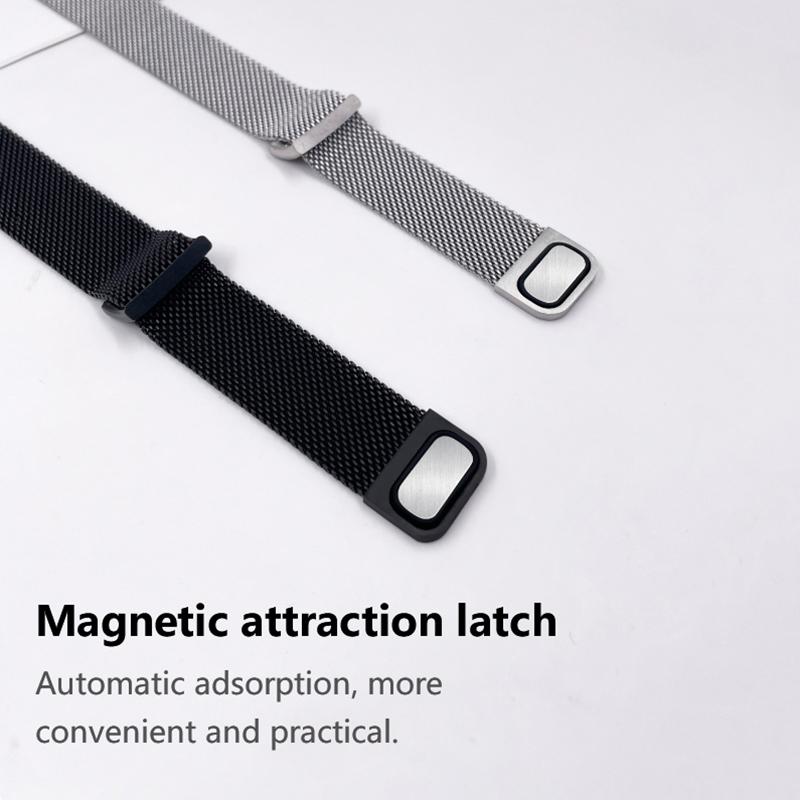 Metal Strap for Xiaomi Mi Band 8 9 10 Bracelet with TPU Case Screen Soft Protector Milanese Magnetic Loop Replacement Watchband