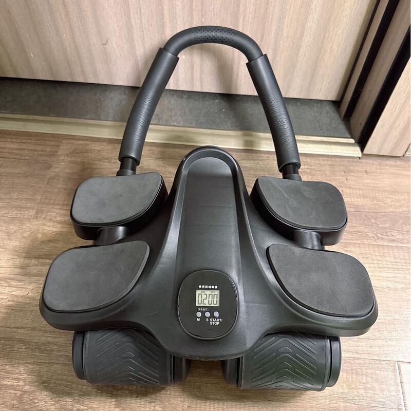 Automatic Rebound 4-Wheel Ab Roller with Elbow Support