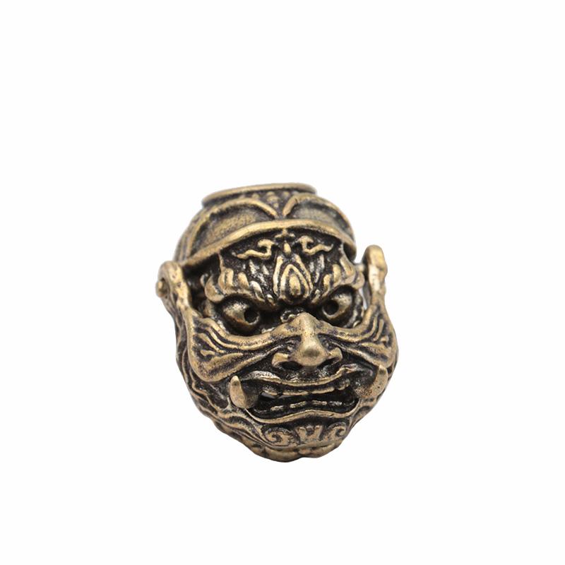Openable Bucktooth Mask Gabala Skull Brass Knife Beads EDC Outdoor DIY Paracord Woven Lanyard Pendants Bracelets Accessories