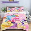 3pcs bedding set My Little Pony Includes 1 Comforter + 2 Pillowcases, Without Pillow Inserts, Soft Comfortable,a0910254